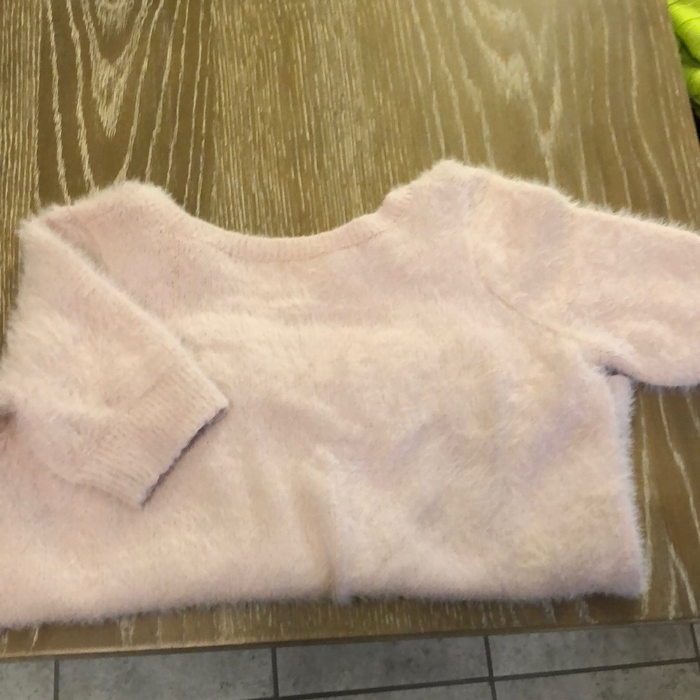 The loft baby pink short sleeve sweater